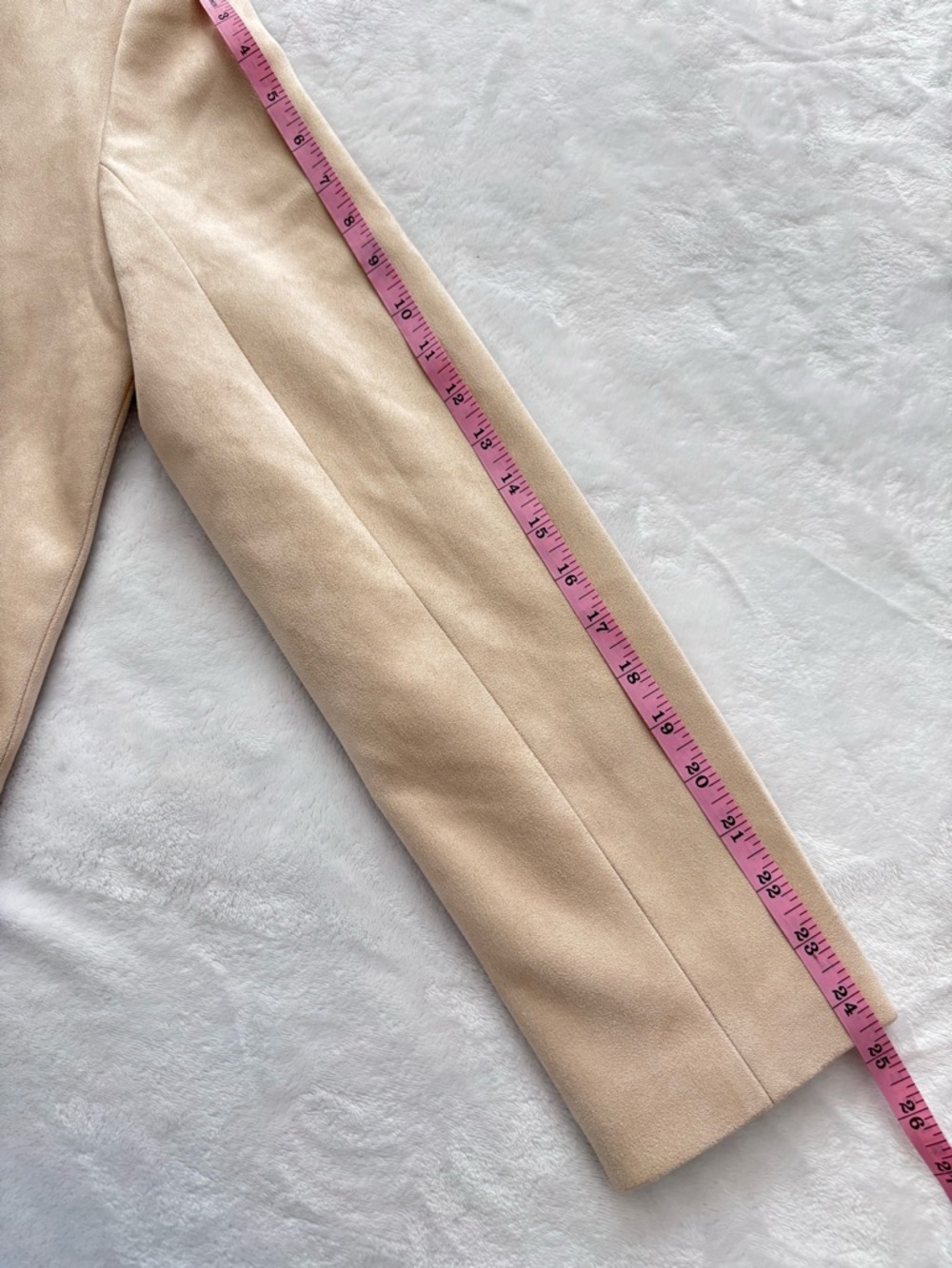 WAYF Elena Cream Cropped Suede-Like Button Front Jacket--NWT--S - Picture 16 of 16